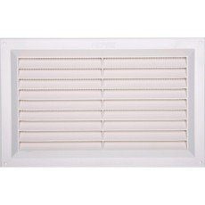 Grille d’aération abs naturel, L.16.5 x l.26 cm