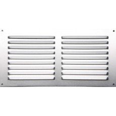 Grille d’aération aluminium anodisé, L.15 x l.30 cm