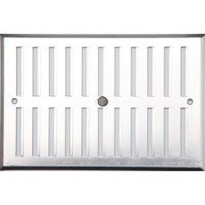 Grille d’aération aluminium anodisé, L.25 x l.17 cm