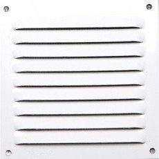 Grille d’aération aluminium laqué, L.10 x l.10 cm