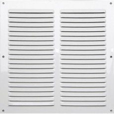 Grille d’aération aluminium laqué, L.25 x l.25 cm