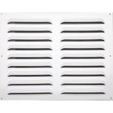 Grille d’aération aluminium laqué, L.40 x l.50 cm