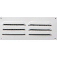 Grille d’aération aluminium laqué, L.5 x l.14 cm