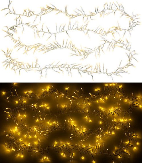 Guirlande lumineuse tombante 3 m à 300 LED – Blanc chaud