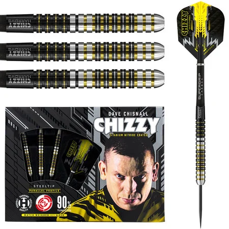 HARROWS DAVE CHISNALL 90% – FLÉCHETTES POINTE ACIER