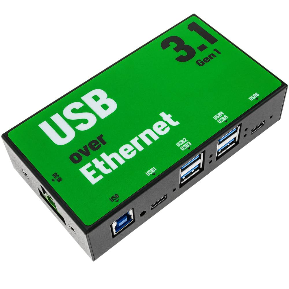AnyPlaceUSB partage USB 3.1 SuperSpeed sur un réseau TCP/IP à 4 ports A et 2 ports C