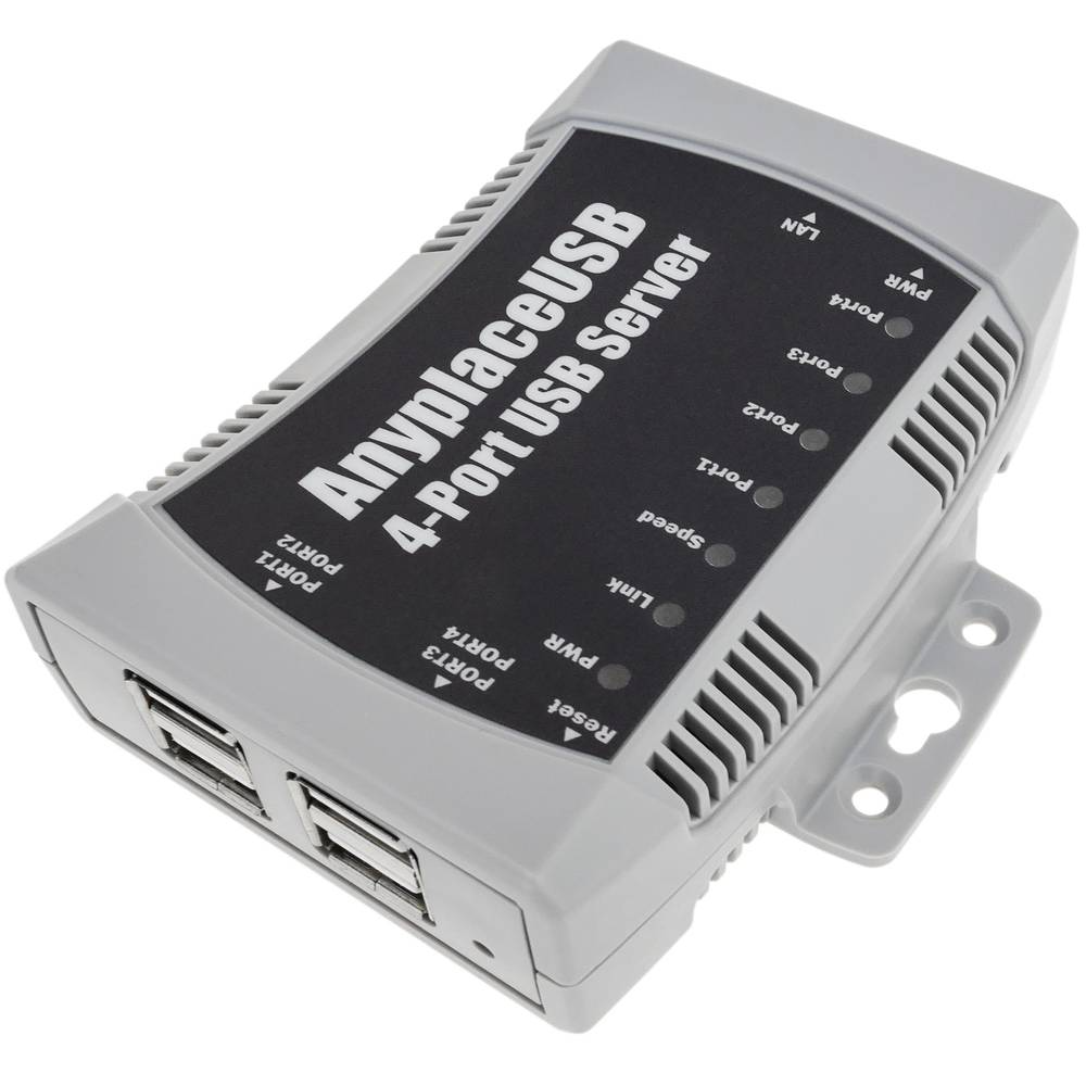 AnyPlaceUSB USB 2.0 partage haut débit sur un réseau TCP / IP à 4 ports