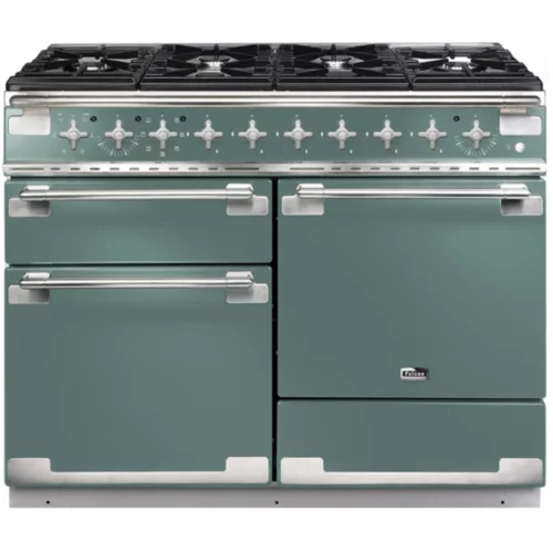 Piano de cuisson gaz Falcon ELISE 110 VERT MINERAL MAT NICKEL BROSSÉ