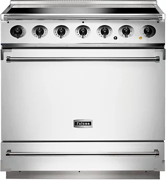 Piano de cuisson induction Falcon Semi Pro 900S 90 BLANC NICKEL BROSSÉ