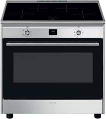Pierre à pizza Smeg PPR9 + Piano de cuisson induction Smeg CG90CIXT