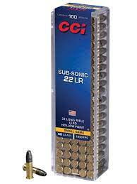 CCI 22lr Subsonic Hollow Point /100