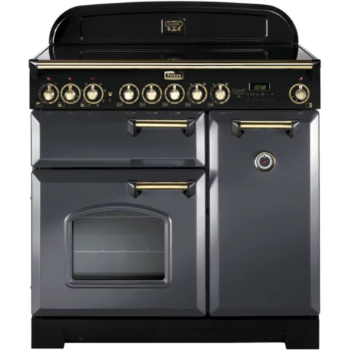 Piano de cuisson vitrocéramique Falcon CLASSIC DELUXE 90 ARDOISE LAITON