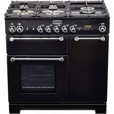 Piano de cuisson gaz Falcon KITCHENER 90 NOIR + WOK ET PLANCHA