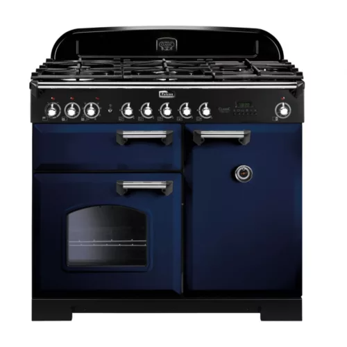 Piano de cuisson gaz Falcon CLASSIC DELUXE 100 BLEU ROI CHROME