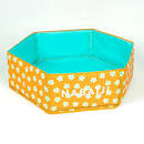 PISCINETTE TIDIPOOL JAUNE 88,5 CM DE DIAMÈTRE AVEC SAC DE RANGEMENT ÉTANCHE