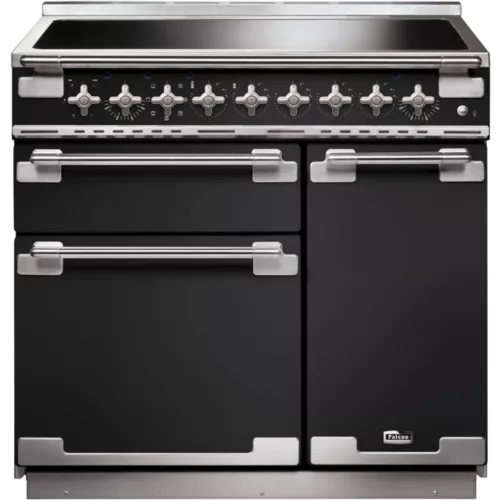 Piano de cuisson induction Falcon ELISE 90 CHARBON Mat satiné NICKEL