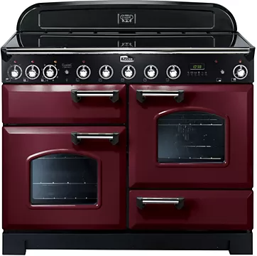 Piano de cuisson induction Falcon DELUX110 INDUC ROUGE CHROME