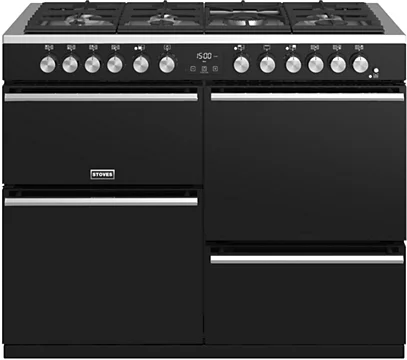 Piano de cuisson gaz Stoves PRECISION DELUXE 110 DFT NOIR