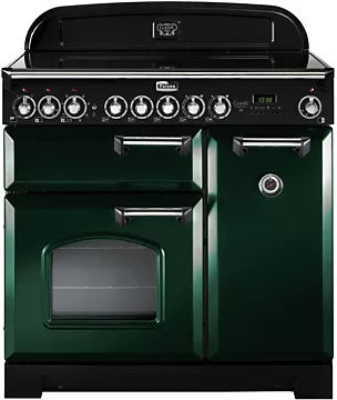 Piano de cuisson vitrocéramique Falcon CLASSIC DELUXE 90 VERT ANGLAIS CHROME
