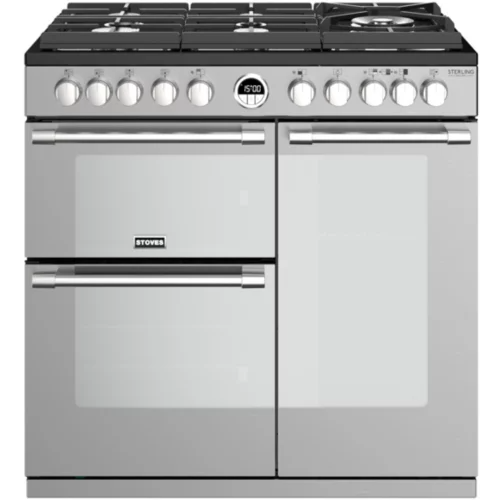 Piano de cuisson gaz Stoves STERLING GLASS 90 DFT INOX