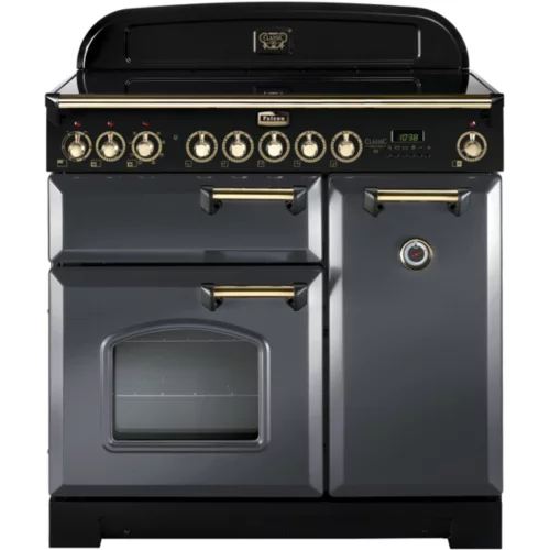 Piano de cuisson induction Falcon CLASSIC DELUXE 90 ARDOISE LAITON