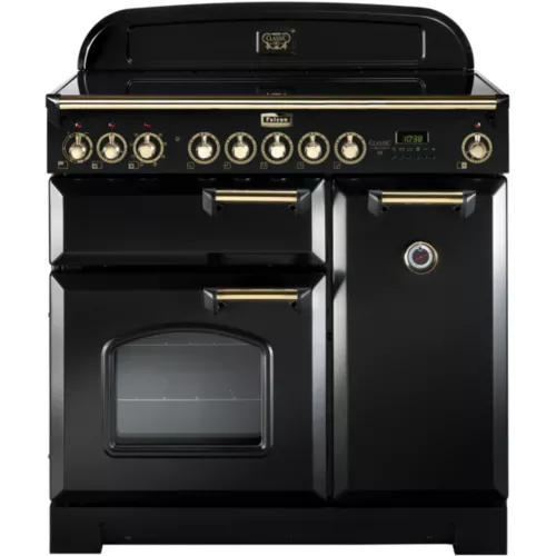 Piano de cuisson induction Falcon DELUX90 INDUC NOIR/LAITON