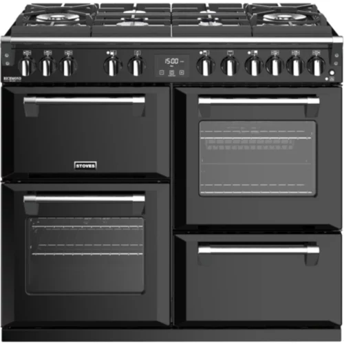 Piano de cuisson gaz Stoves RICHMOND GLASS 100 DFT NOIR