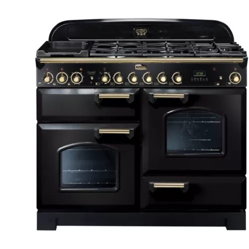 Piano de cuisson mixte Falcon DELUX110 MIXT NOIR LAITON