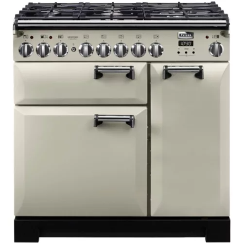 Piano de cuisson gaz Falcon DELUXE TAB GAZ 90 CM IVOIRE CHROME