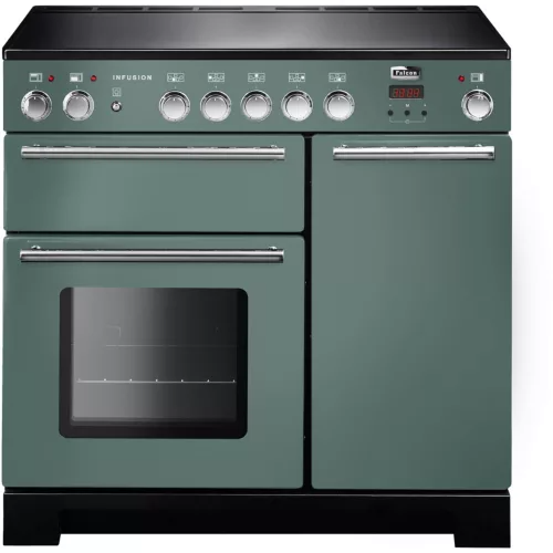 Piano de cuisson induction Falcon INFUSION 90 VERT MINERAL MAT CHROME