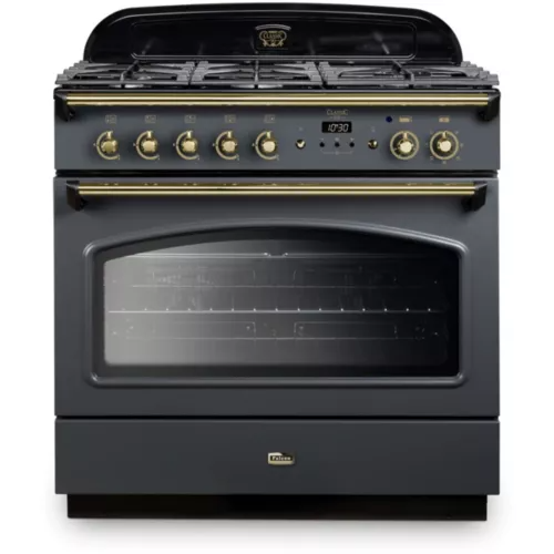 Piano de cuisson gaz Falcon CLASSIC FX TAB GAZ 90 CM ARDOISE LAITON