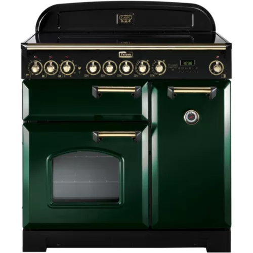 Piano de cuisson vitrocéramique Falcon CLASSIC DELUXE 90 VERT ANGLAIS LAITON