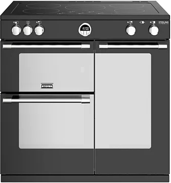 Piano de cuisson induction Stoves STERLING DELUXE 90 EI NOIR