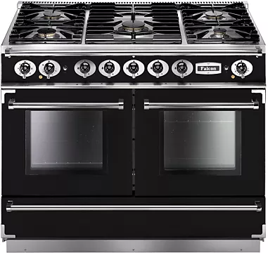 Piano de cuisson gaz Falcon PKR110 CONT MIXT NOIR/CHROM/GM