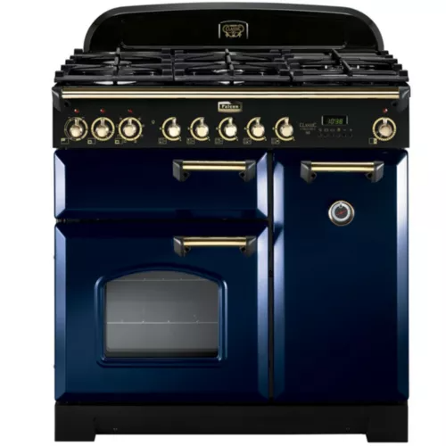 Piano de cuisson gaz Falcon CLASSIC DELUXE 90 BLEU ROI LAITON