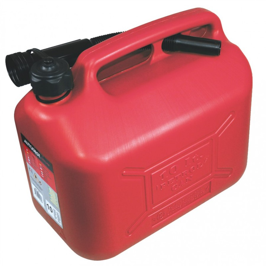 Jerrican carburant en plastique rouge AUTOBEST 10 L