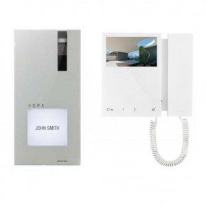 Kit interphone vidéo 1 appel Comelit Quadra avec moniteur mini Ref: 8461MBM