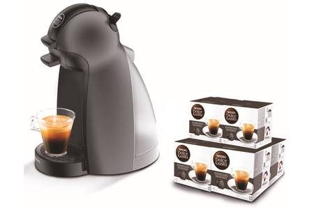 Expresso KRUPS DOLCE GUSTO PICCOLO ANTHRACITE YY2795FD + 6 PACKS CAFÉ
