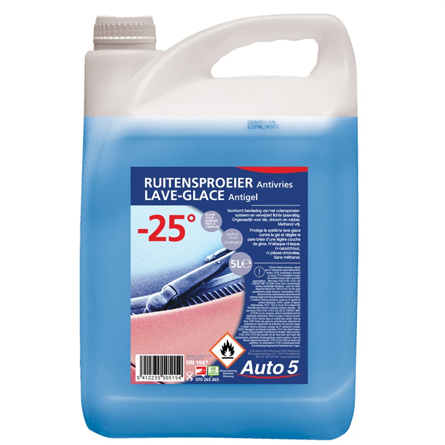 Lave-glace hiver antigel -25°C Auto5 5L