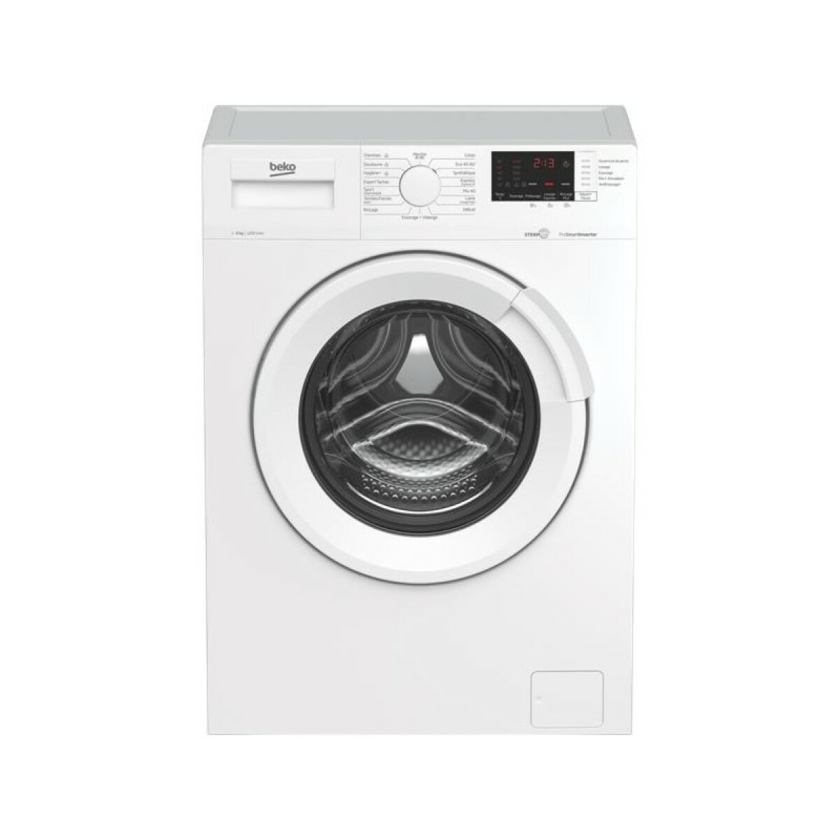 Lave-linge hublot 6kg 1200 tours/min – WUE6612W1W – BEKO