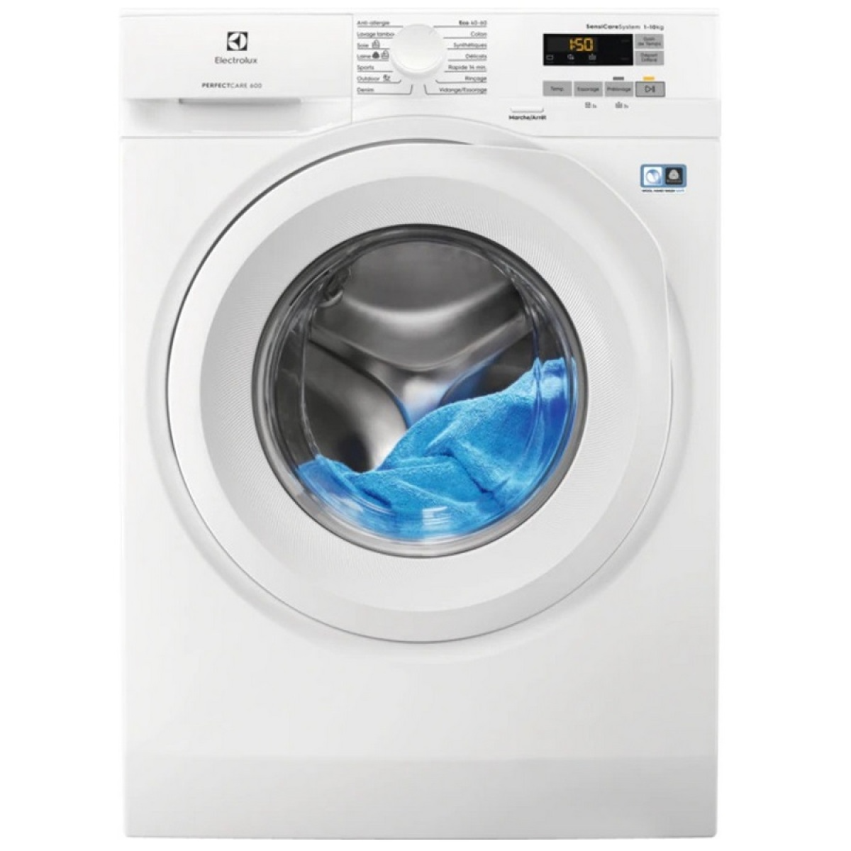 Lave-linge hublot 10 kg 1400 tours/min – ew6f5120ws – ELECTROLUX