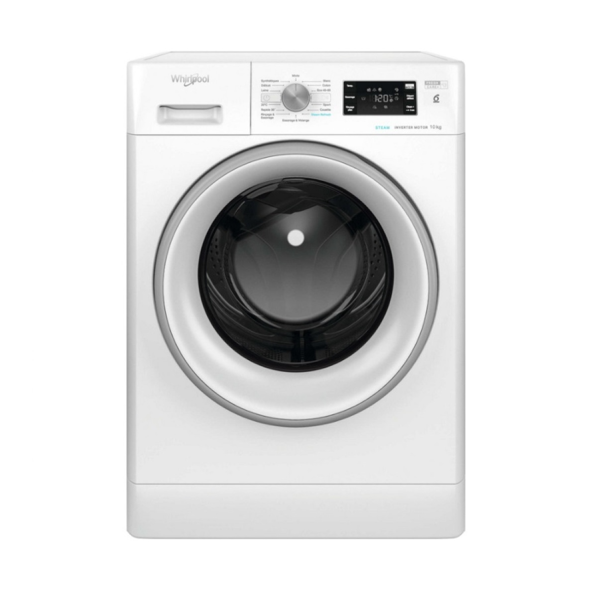 Lave-linge hublot 10kg 1400 tours/min – FFB10469SVFR – WHIRLPOOL