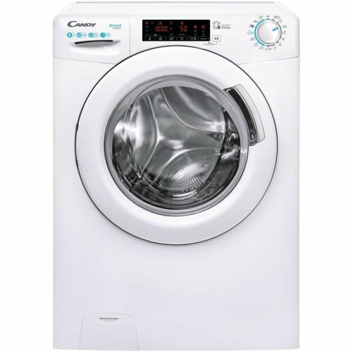 Lave-linge hublot CANDY CS 128TXME-S – 8 kg – Induction – L60cm – 1200 trs/min – Blanc