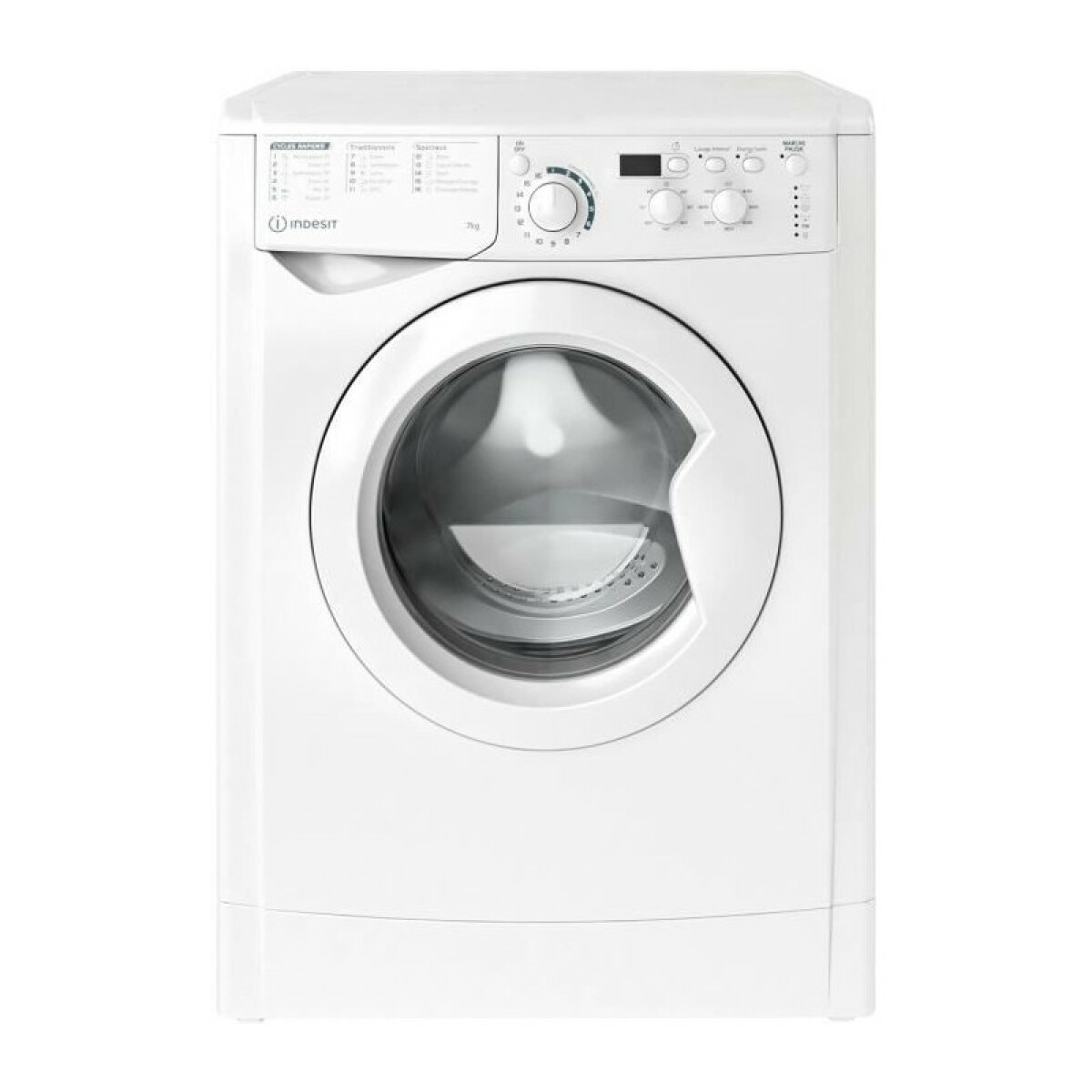 Lave-linge hublot INDESIT EWD71453WFRN – 7 kg – Induction – L60 cm – 1400 trs/min – Blanc