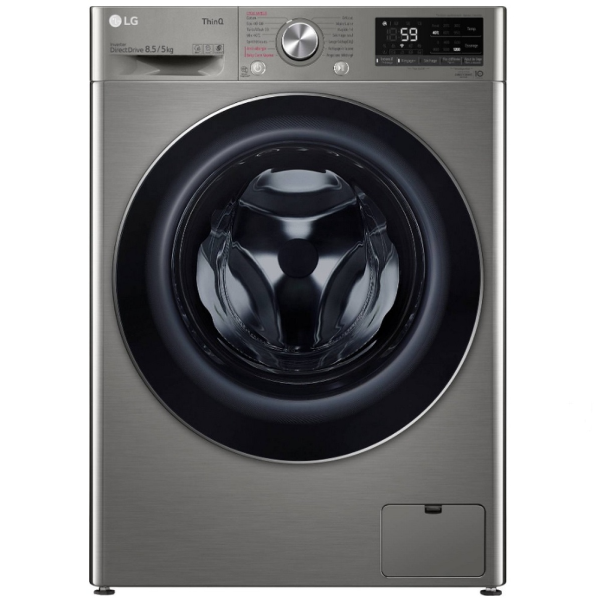 Lave-linge séchant hublot 8.5/5 kg 1200 tours/min – F852SV52IRS – LG