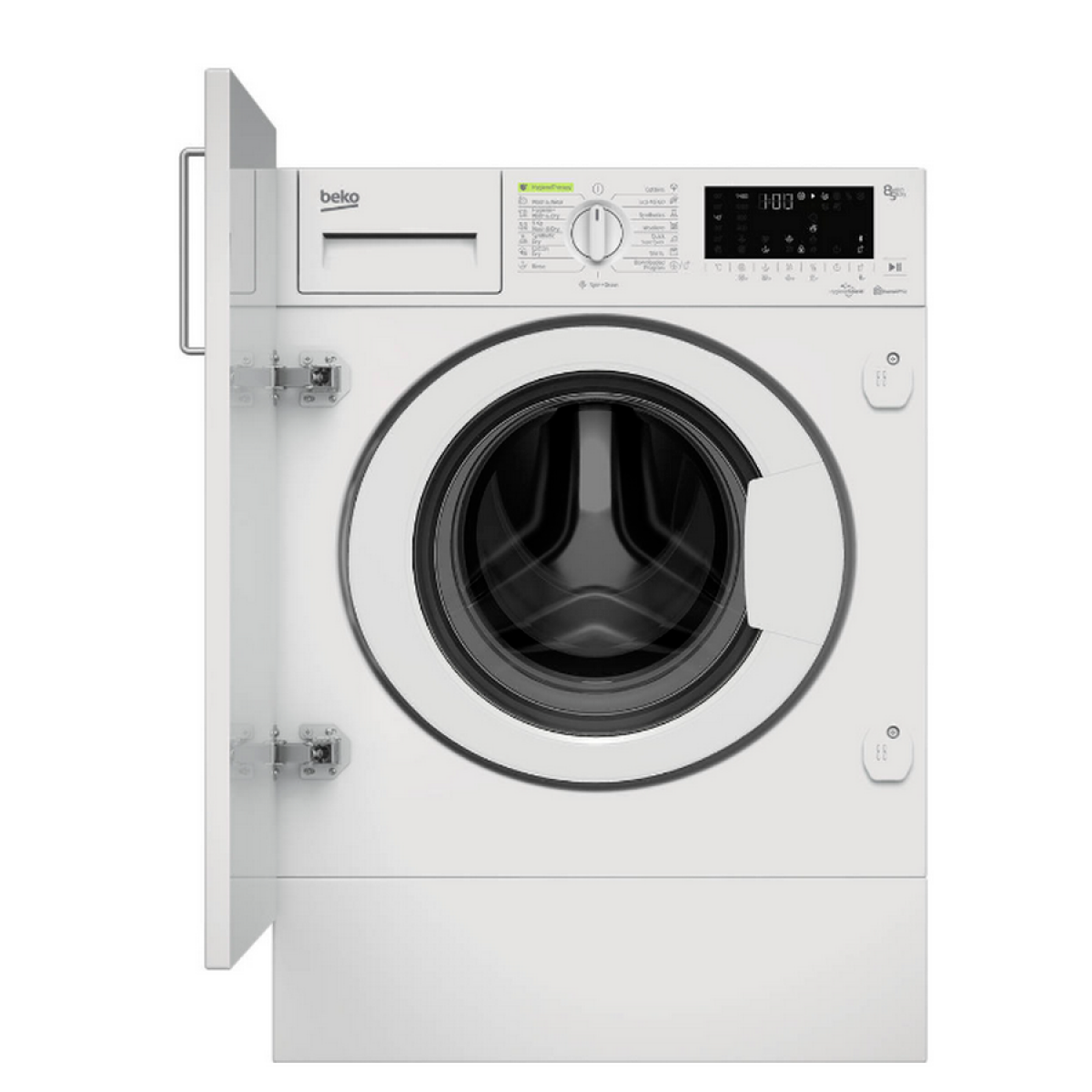 Lave-linge séchant intégrable 8/4kg 1400 tours/min – HITV8736B0HT – BEKO