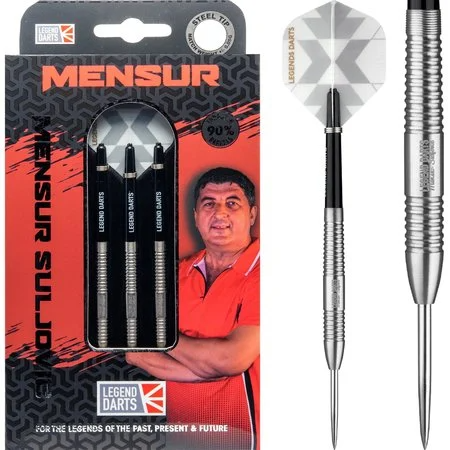 LEGEND DARTS MENSUR SULJOVIC 90% SILVER – FLÉCHETTES POINTE ACIER