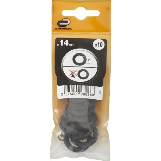 Lot de 10 rondelles acier, Diam.14 mm STANDERS