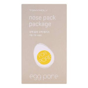 TONYMOLY Egg Pore Nose Pack Package Patchs purifiants anti-points noirs pour le nez