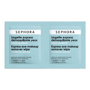 SEPHORA Lingettes express démaquillantes yeux Extrait de bleuet